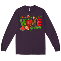Plum home grown Long Sleeve Tee - texasbilliewilder