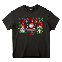 Asphalt christmas gnomes celebration Heavy Core Tee - CowhideDigitalArt
