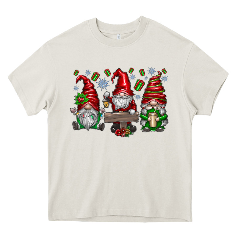 Christmas Gnomes Celebration Heavy Core Tee by CowhideDigitalArt | Teevron