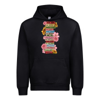 Black floral books Urban Hoodie - MaliasSmallBusiness