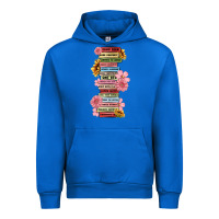 Cobalt floral books Urban Hoodie - MaliasSmallBusiness