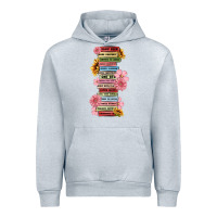 Heather Grey floral books Urban Hoodie - MaliasSmallBusiness