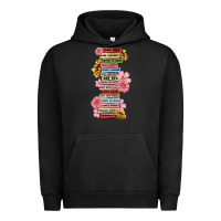 Pigment Black floral books Urban Hoodie - MaliasSmallBusiness