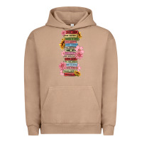 Pigment Burro floral books Urban Hoodie - MaliasSmallBusiness