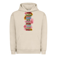 Pigment French Oak floral books Urban Hoodie - MaliasSmallBusiness