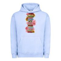 Pigment Grape Ice floral books Urban Hoodie - MaliasSmallBusiness