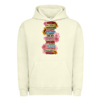 Pigment Pistachio floral books Urban Hoodie - MaliasSmallBusiness