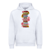 White floral books Urban Hoodie - MaliasSmallBusiness