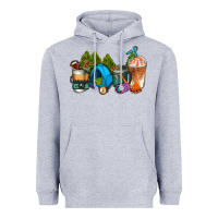 Heather Grey camp coffee cups ado Heavyweight Hoodie - AdoDesignShop