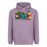 Lavender camp coffee cups ado Heavyweight Hoodie - AdoDesignShop