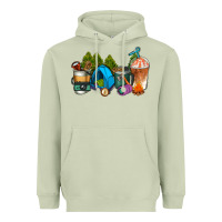 Matcha camp coffee cups ado Heavyweight Hoodie - AdoDesignShop