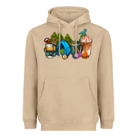 Mushroom camp coffee cups ado Heavyweight Hoodie - AdoDesignShop