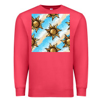 Cardinal leopard sun seamless pattern Premium Sweatshirt - BundleAndBundleShop