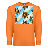 Carrot leopard sun seamless pattern Premium Sweatshirt - BundleAndBundleShop