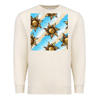 Sandshell leopard sun seamless pattern Premium Sweatshirt - BundleAndBundleShop