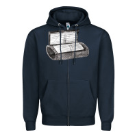 Navy wrist coach Zipper Hoodie - FaDigitalArtStudio