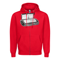 Red wrist coach Zipper Hoodie - FaDigitalArtStudio