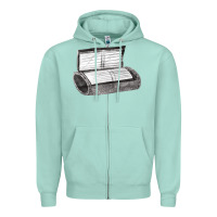 Seafoam wrist coach Zipper Hoodie - FaDigitalArtStudio