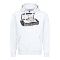 White wrist coach Zipper Hoodie - FaDigitalArtStudio