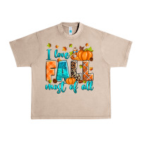 French Oak I love Fall most of all Urban Heavy Tee - RanaPortraitStore