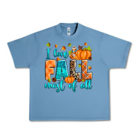 Pebble Blue I love Fall most of all Urban Heavy Tee - RanaPortraitStore
