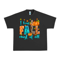 Pigment Black I love Fall most of all Urban Heavy Tee - RanaPortraitStore