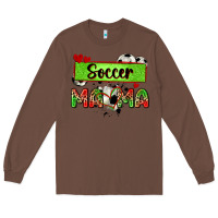 Chestnut soccer mama with leopard Long Sleeve Tee - Zillion Design Studio