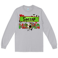 Moon Dust soccer mama with leopard Long Sleeve Tee - Zillion Design Studio