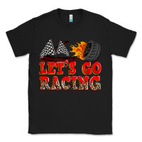 Black let's go racing Classic Tee - Zillion Design Studio