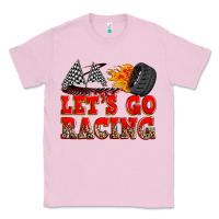 Bubblegum Pink let's go racing Classic Tee - Zillion Design Studio