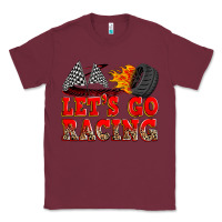 Burgundy let's go racing Classic Tee - Zillion Design Studio