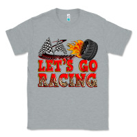 Heather Grey let's go racing Classic Tee - Zillion Design Studio