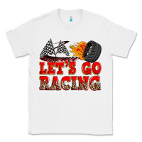White let's go racing Classic Tee - Zillion Design Studio