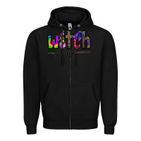 Black witch please Zipper Hoodie - CowhideDigitalArt