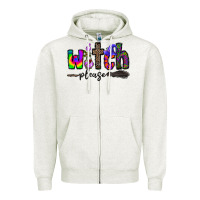 Oatmeal Heather witch please Zipper Hoodie - CowhideDigitalArt