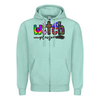 Seafoam witch please Zipper Hoodie - CowhideDigitalArt