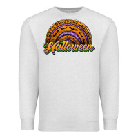 Oatmeal Heather halloween rainbow Premium Sweatshirt - JahusDesignShop