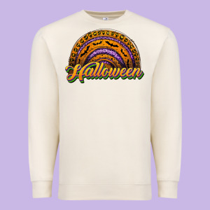 Halloween Rainbow Premium Sweatshirt Designed By Jahusdesignshop