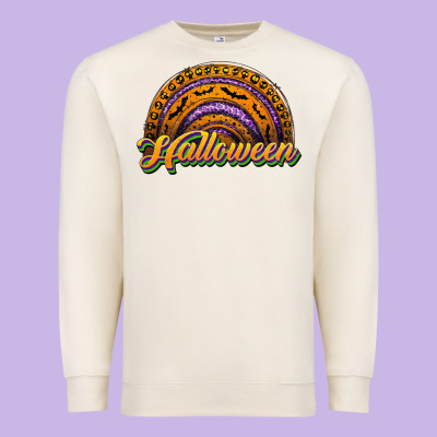 Halloween Rainbow Premium Sweatshirt Designed By Jahusdesignshop