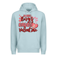 Blue Mist sorry boys daddy is my valentine Premium Hoodie - MaliasSmallBusiness