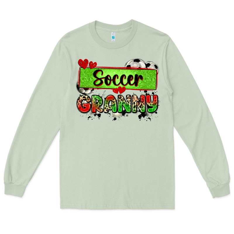 Soccer Granny With Leopard Long Sleeve Tee by Zillion Design Studio | Teevron