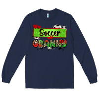 Navy soccer granny with leopard Long Sleeve Tee - Zillion Design Studio