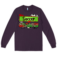 Plum soccer granny with leopard Long Sleeve Tee - Zillion Design Studio