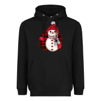 Black christmas snowman Heavyweight Hoodie - JahusDesignShop
