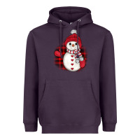 Plum christmas snowman Heavyweight Hoodie - JahusDesignShop