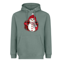 Sage christmas snowman Heavyweight Hoodie - JahusDesignShop