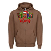 Chestnut Christmas brody claus Zipper Hoodie - FaDigitalArtStudio