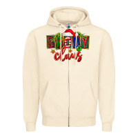 Sandshell Christmas brody claus Zipper Hoodie - FaDigitalArtStudio