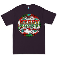 Plum Merry Drunk I'am Christmas Premium Tee - Artiststas