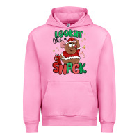 Fuchsia Pink lookin' like a snack christmas character Urban Hoodie - MaliasSmallBusiness